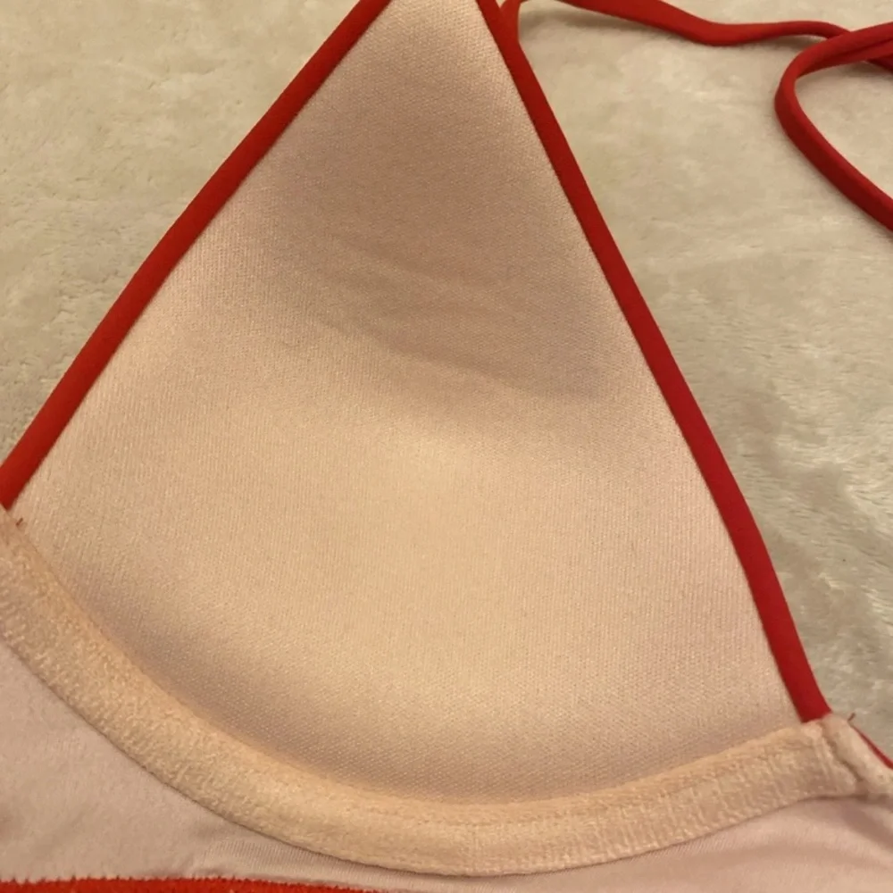Shade & Shore Red Halter Bikini Top